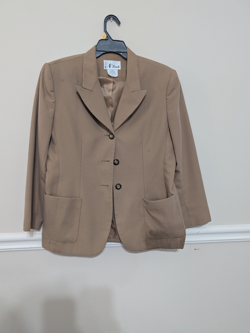N Touch 12 Beige Women's Taupe Blazer Jacket